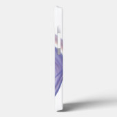 ミニマル紫抽象芸術モノグラム名 Case-Mate iPhoneケース (裏面 / 左)