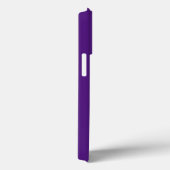 ミニマル紫色バイオレット無地のプレーンモダンカラー Case-Mate iPhoneケース (裏面 / 右)