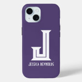 ミニマル紫 Case-Mate iPhoneケース (裏面)