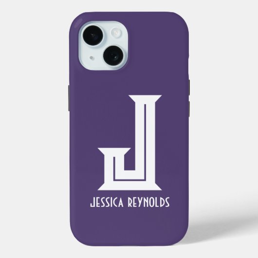 ミニマル紫 Case-Mate iPhoneケース (裏面)