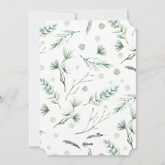 ミニマル結婚したメリー写真 シーズンカード (裏面)