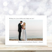 ミニマル結婚したモダンChristmas 2の写真 シーズンカード