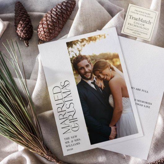 ミニマル結婚したリスクリスマス新着写真 シーズンカード