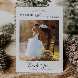 ミニマル結婚したリトルクリスマス シーズンカード