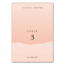 ミニマル結婚エレガント赤面表 テーブルナンバー