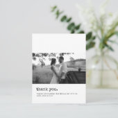 ミニマル結婚スのタイ感謝していプライター サンキューカード (スタンド正面)