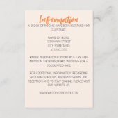 ミニマル結婚スクリクのエンクロージャカード エンクロージャーカード (正面)