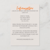 ミニマル結婚スクリクのエンクロージャカード エンクロージャーカード (正面)