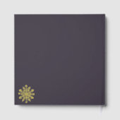 ミニマル結婚ススノーフレーク | 梅紫 ゲストブック (裏面)