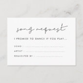 ミニマル結婚ス手書き曲要求 エンクロージャーカード (正面)