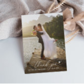 ミニマル結婚ス細感謝していスクリプト サンキューカード