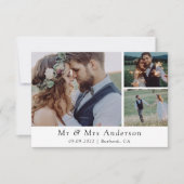 ミニマル結婚ス3 サンキューカード (正面)