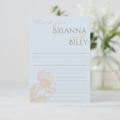 ミニマル結婚フローラサンキューカード サンキューカード (スタンド正面)