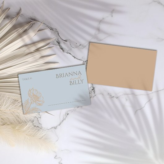 ミニマル結婚フローラ座席表 プレイスカード