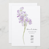 ミニマル結婚フローラ セーブザデート (正面/裏面)