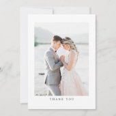 ミニマル結婚ム写真 サンキューカード (正面)