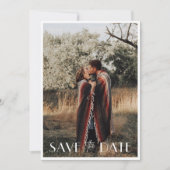 ミニマル結婚ム写真 セーブザデート (正面)