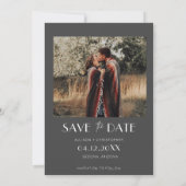 ミニマル結婚ム写真 セーブザデート (裏面)