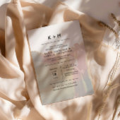 ミニマル結婚ム写真 招待状