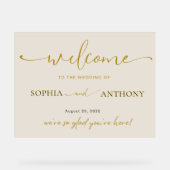 ミニマル結婚ム・アクリルの歓迎サイン アクリルサイン (正面)