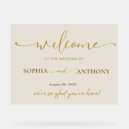 ミニマル結婚ム・アクリルの歓迎サイン アクリルサイン