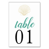 ミニマル結婚ム・シーシェル テーブルナンバー (正面)