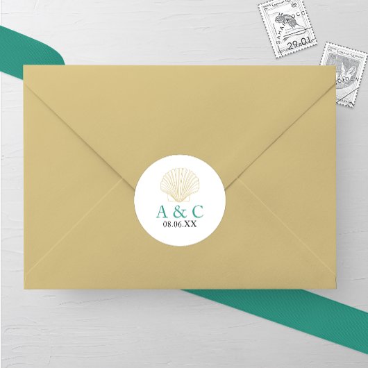 ミニマル結婚ム・シーシェル ラウンドシール