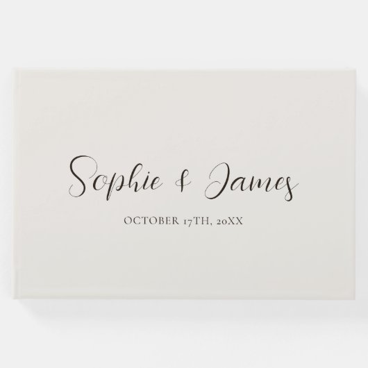 ミニマル結婚ムBeige ゲストブック (正面)