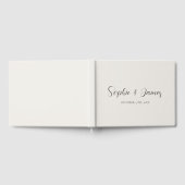 ミニマル結婚ムBeige ゲストブック (全面)