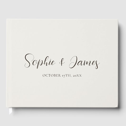 ミニマル結婚ムBeige ゲストブック (正面)