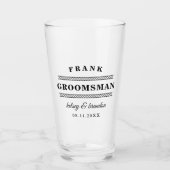 ミニマル結婚ムGroomsman タンブラーグラス (正面)