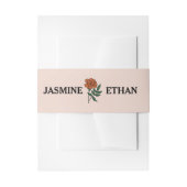 ミニマル結婚ムMarigold 招待状ベリーバンド (正面例)