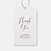 ミニマル結婚リストありがとうID523 ギフトタグ (正面)