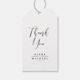 ミニマル結婚リストありがとうID523 ギフトタグ