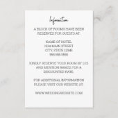 ミニマル結婚リストのエンクロージャカード エンクロージャーカード (正面)