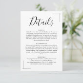 ミニマル結婚リストのエンクロージャカード エンクロージャーカード (スタンド正面)