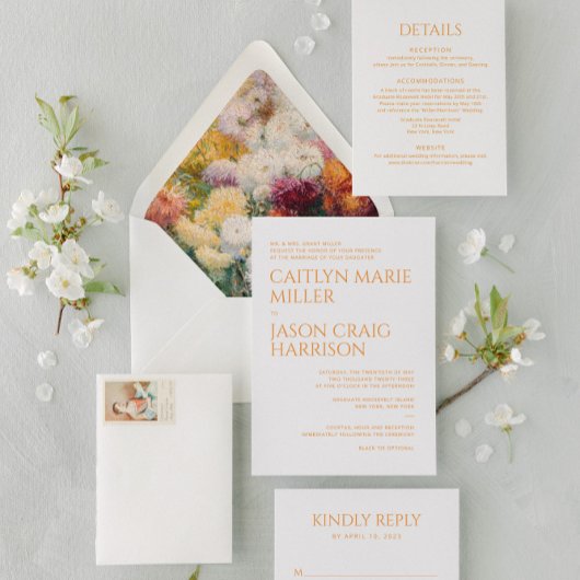 ミニマル結婚リストのエンクロージャカード エンクロージャーカード