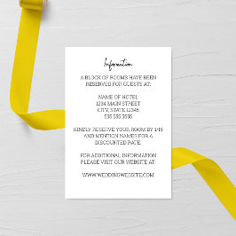 ミニマル結婚リストのエンクロージャカード エンクロージャーカード