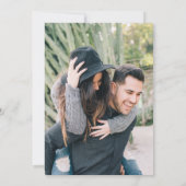 ミニマル結婚リストのサンキューカード(写真あり) サンキューカード (裏面)