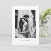 ミニマル結婚リストのサンキューカード（写真あり） サンキューカード (スタンド正面)
