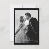 ミニマル結婚リストのサンキューカード（写真あり） サンキューカード (裏面)