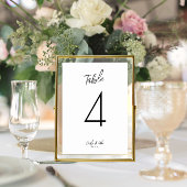 ミニマル結婚リストのテーブル番号 – エレガントテーブル テーブルナンバー