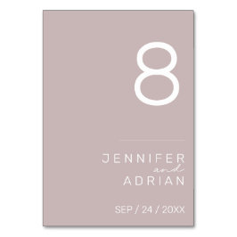 ミニマル結婚リストのテーブル番号 – カスタマイズ可能 テーブルナンバー