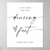 ミニマル結婚リストのフリップフロップ記号 ポスター (正面)