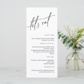 ミニマル結婚リストのメニュー メニュー (スタンド正面)