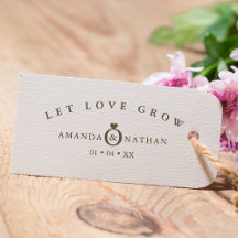 ミニマル結婚リストのリングや輪ハート名と日付