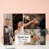 ミニマル結婚リストの写真に感謝 アクリルサイン (ウェディング)