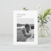 ミニマル結婚リストの写真サンキューカード サンキューカード (スタンド正面)