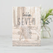 ミニマル結婚リストの写真シーティングチャート (スタンド正面)