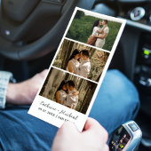 ミニマル結婚リストの写真ブースのストリップフレーム セーブザデート